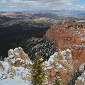 Cloudy skies loom over Utah's beloved Bryce Canyon National Park.